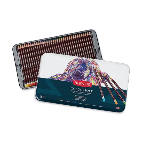 Derwent Coloursoft Pencil Set - Assorted Colors, Set of 36 {1}