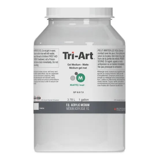 Tri-Art Acrylic Gel Medium - Matte, 3.78 L {1}