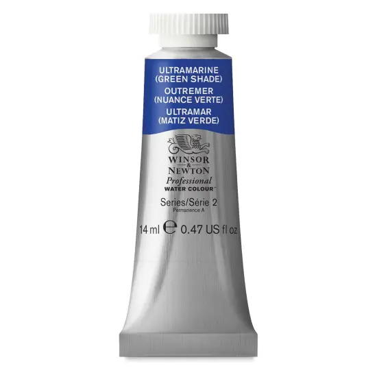 Winsor & Newton Professional Watercolor - Ultramarine Blue (Green Shade), 14 ml Tube {1}