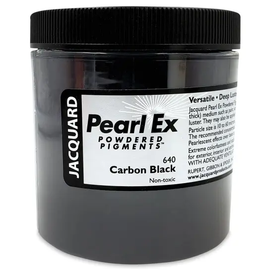 Jacquard Pearl-Ex Pigment - 4 oz, Carbon Black, Jar {1}