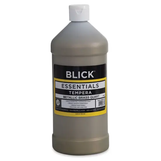 Blick Essentials Tempera - Brass (Metallic), Quart {1}