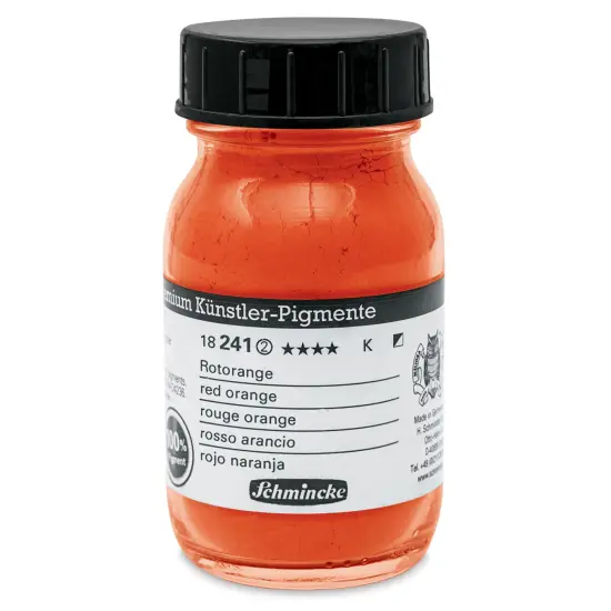 Schmincke Pigment - Red Orange, 100 ml Jar {1}