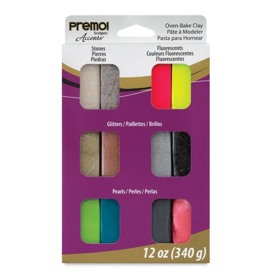 Sculpey Premo - Mixed Effects, Set of 12, 1 oz {1}