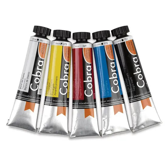 Cobra Artist Water Mixable Oil Paint - Set of 5, Introductory Set, 20 ml tubes {2}