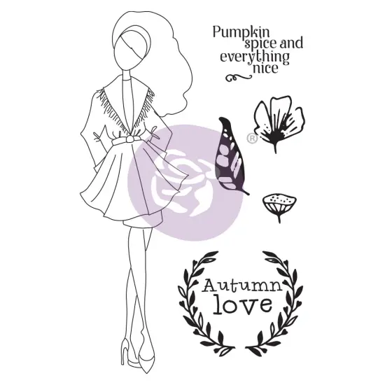 Prima Marketing Inc Julie Nutting Doll Stamp - Nora - 1 Stamp 5.25x8In Sheet Size 655350913205 {1}