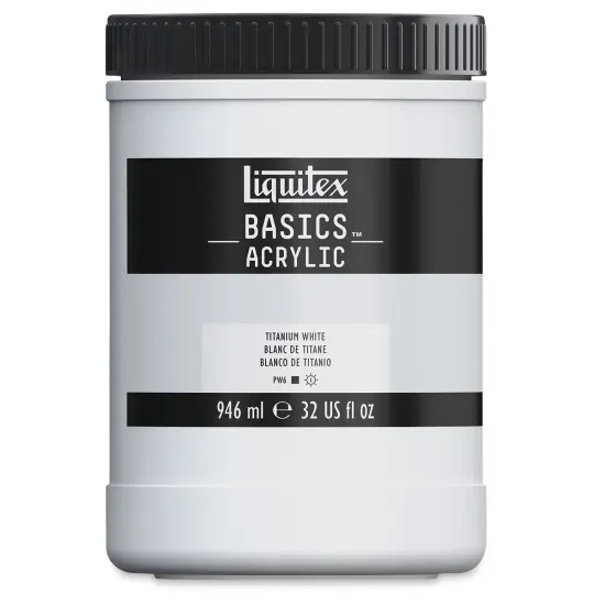 Liquitex Basics - Titanium White, 32 oz jar {2}