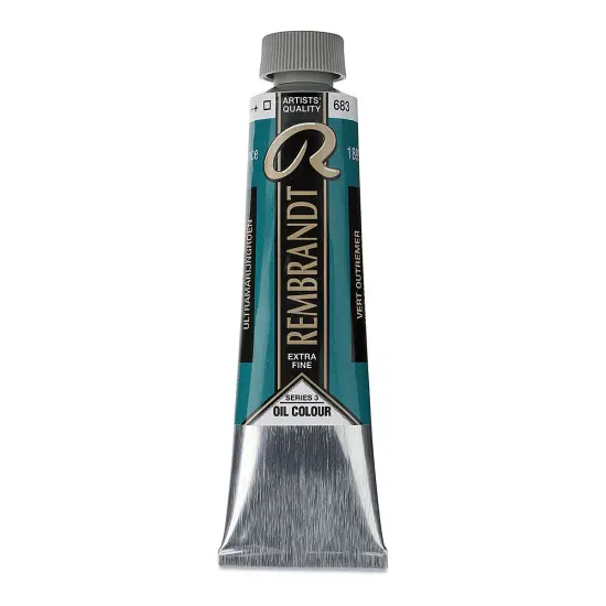 Rembrandt Artists' Oil Color - Ultramarine Green, 40 ml tube {2}