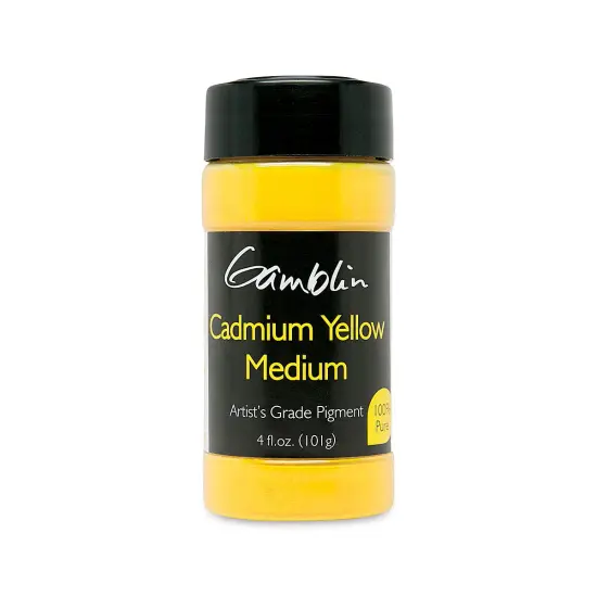 Gamblin Artist's Grade Pigment - Cadmium Yellow Medium, 4 oz bottle {1}