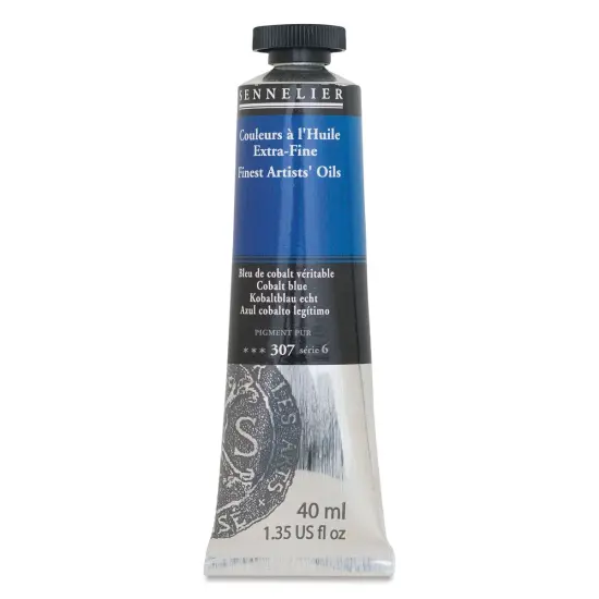 Sennelier Artists' Extra Fine Oil Paint - Cobalt Blue, 40 ml tube {1}