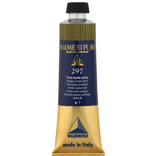 Maimeri Puro Oil Color - Antique Green Earth, 40 ml Tube {2}