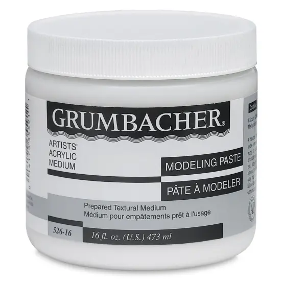 Grumbacher Acrylic Modeling Paste - 16 oz, Jar {2}