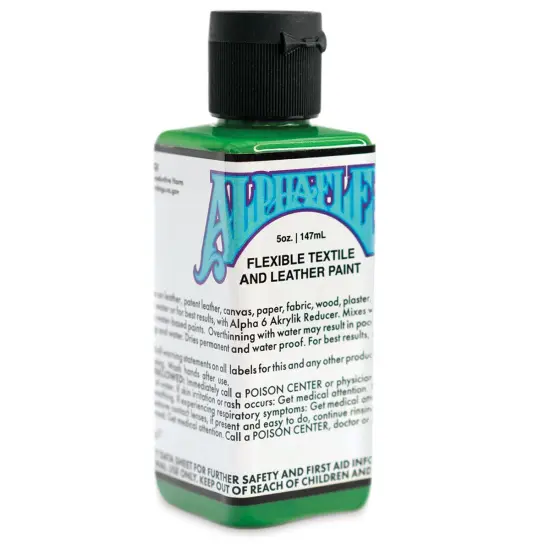 Alpha6 AlphaFlex Textile and Leather Paint - Alpha Green, 147 ml, Bottle {1}