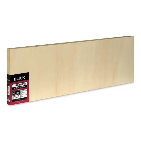 Blick Premier Wood Panel - 12" x 36", 1-1/2" Gallery Profile, Cradled {1}