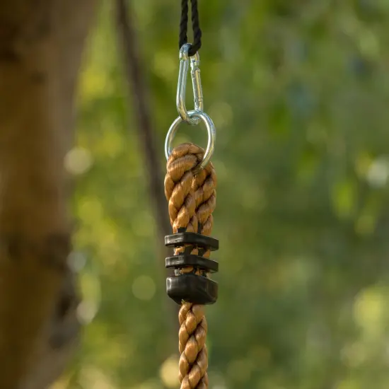 Colorful Climbing Rope with Platforms Foot Holder For Kids Indoor Outdoor Backyard {5}