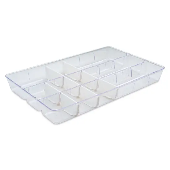 Dial Industries Clear-ly Organized Custom Compartment Organizer - 2" x 17" x 11" {1}