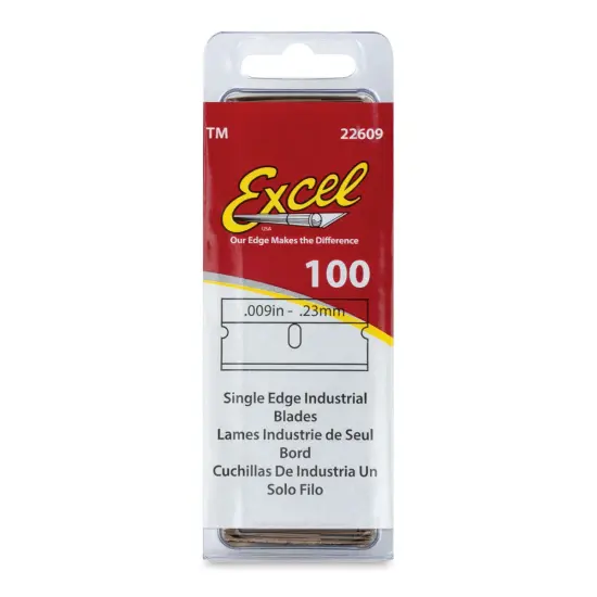 Excel Blades Single-Edge Razor Blade Pack - Pkg of 100 {1}
