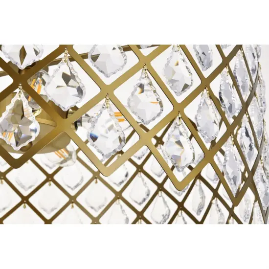 Lyla 21 inch pendant in brass {5}