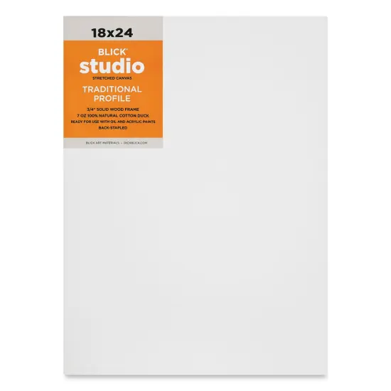 Blick Studio Stretched Cotton Canvas - Traditional Profile, 18" x 24" {1}