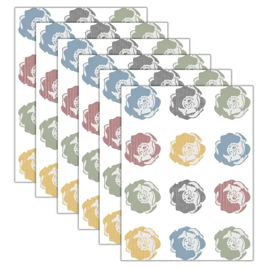 Classroom Cottage Rosettes Mini Accents, 36 Per Pack, 6 Packs {1}