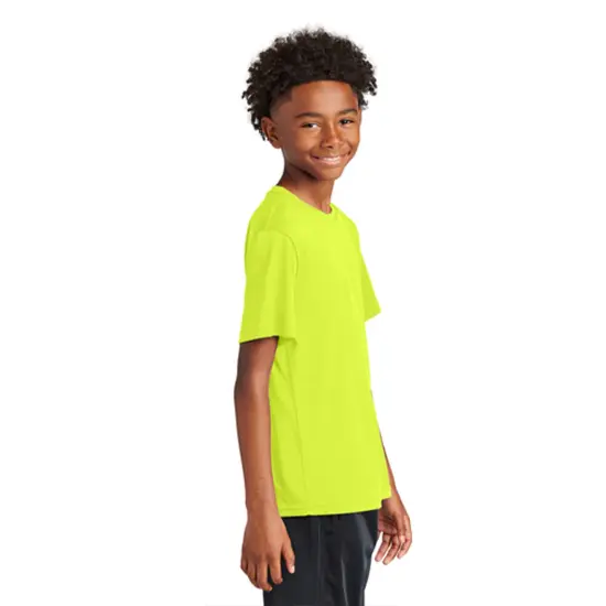 Sport-Tek&reg; Youth Crewneck PosiCharge Competitor Short Sleeve Tee Atomic blue {5}