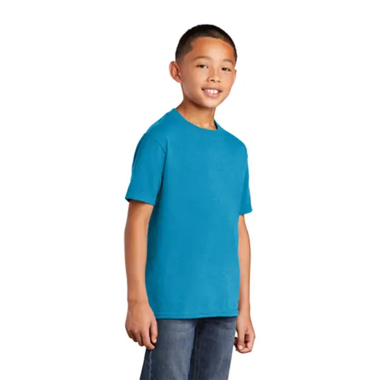 Port & company&reg; Youth Core Cotton Crew Neck Short Sleeve Tee {4}