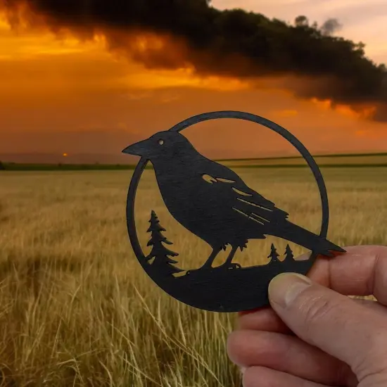 Ornament - Black - Crow Raven {5}