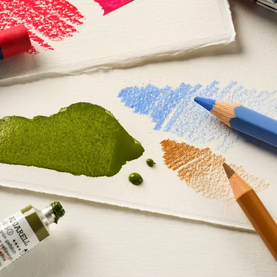 Magnani 1404 Arte Moderna Mixed Media Pad, 140 lb (300gsm), 100% Cotton, Extra White, Vegan-Sized Mixed Media Paper for Wet and Dry Art, Absorbent, Acid-Free and UV Resistant {4}