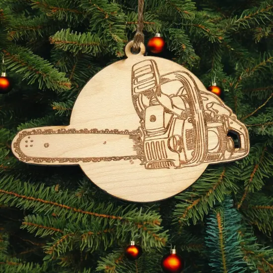 Ornament - Chainsaw Logger Ornament {2}