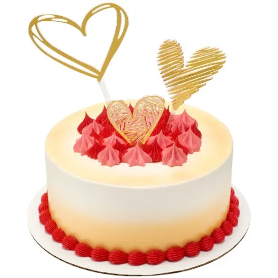Gold Hearts Cake Kit {3}