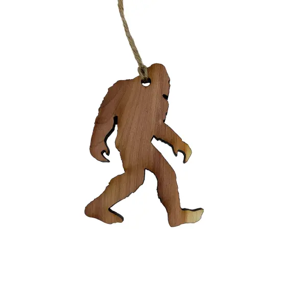 Sasquatch - Bigfoot Raw Cedar Ornament 2.5x3.5in {2}