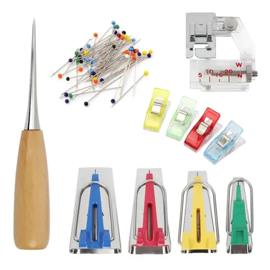 60-Pieces Fabric Bias Binding Tape Maker Kit {1}