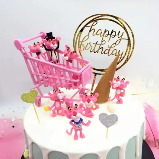 12 Glitter Birthday Cake & Cupcake Toppers {3}