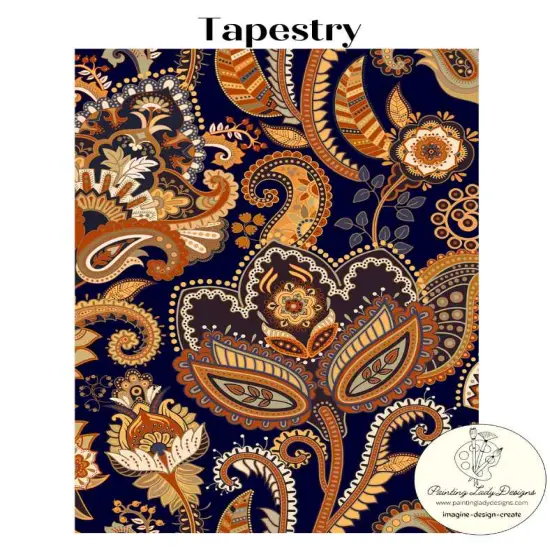 Tapestry Pattern Paper for Decoupage Crafting and Multi Media Art {1}