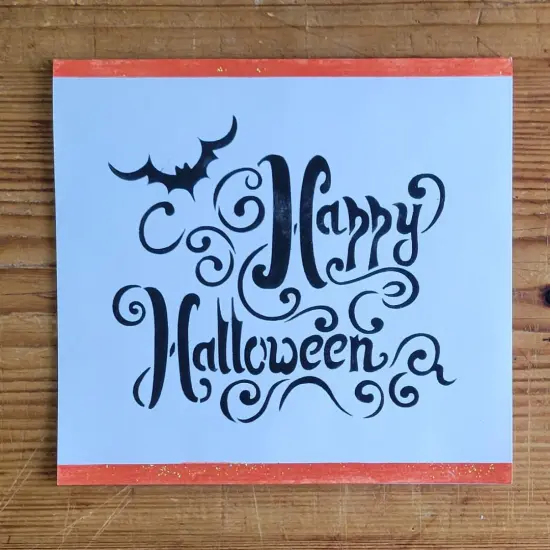 Happy Halloween Lettering Cookie & Craft Stencil | CM071 by Designer Stencils | Cookie Decorating Tools | {5}