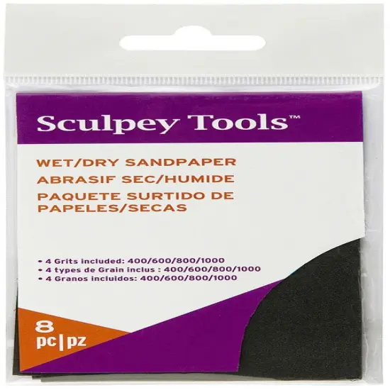 Sculpey Wet/Dry Sandpaper Variety Pack 8/Pkg-2.75"X4.5" {1}