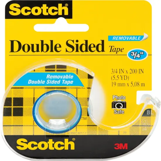Multipack of 6 - Scotch Removable Double-Sided Tape-.75"X200" {2}