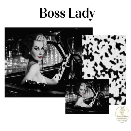 Boss Lady Decoupage & Mixed Media Art Paper (large) {4}