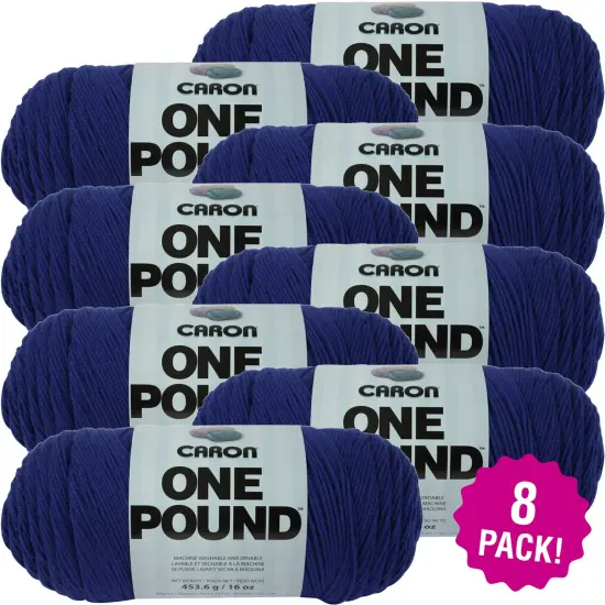 Multipack of 8 - Caron One Pound Yarn-Royalty {1}