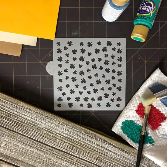 Shamrock Miniprint Cookie & Craft Stencil | CM051 by Designer Stencils | Cookie Decorating Tools | {3}