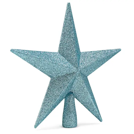 Ornativity Glitter Star Tree Topper - Christmas Tiffany Blue Decorative Holiday Bethlehem Star Ornament {2}