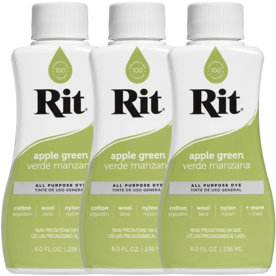 Multipack of 3 - Rit Dye Liquid 8oz-Apple Green {1}