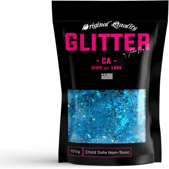 Mermaid Aqua Chunky Glitter ✮ Chunky Glitter Mix ✮ 100g Festival Glitter Cosmetic Face Body Hair Nails {1}