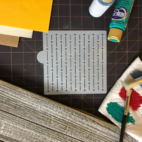 Stars and Stripes Cookie & Craft Stencil | CM035 by Designer Stencils | Cookie Decorating Tools | Baking Stencils for Royal Icing, Airbrush, Dusting Powder | Craft Stencils for Canvas, Paper, Wood | Reusable Food Grade Stencil {3}