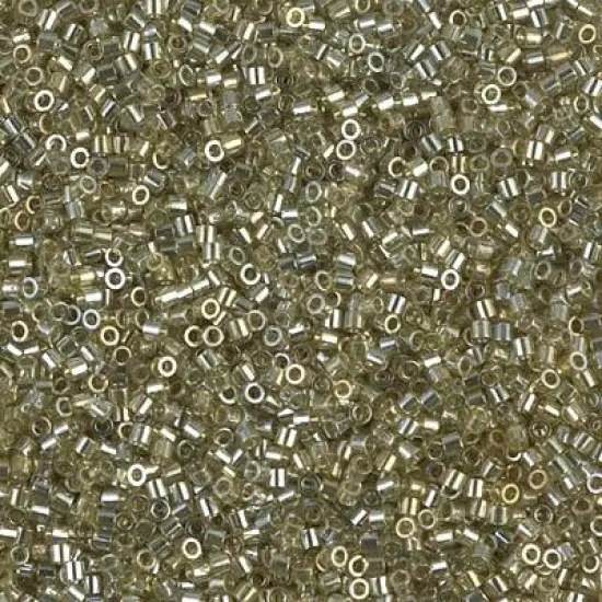 Miyuki Delica Bead 15/0, DBS0124, Transparent Golden Olive Luster {1}