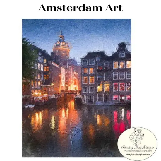 Amsterdam Art Painting Lady Designs Decoupage and Mixed Media Papers (small) {1}