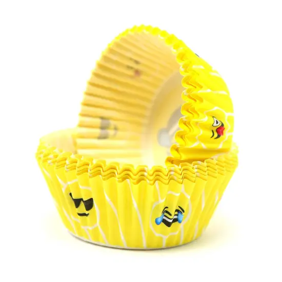 Emoticon Liners Party Cupcake Holders - Emoticon Birthday Party Favor (40 Pieces) {1}