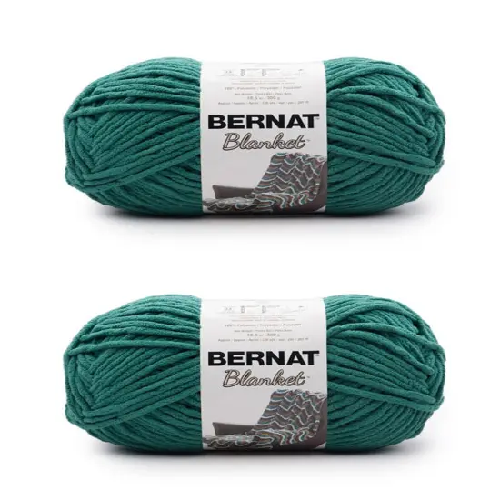 Bernat Blanket Malachite Yarn - 2 Pack of 300g/10.5oz - Polyester - 6 Super Bulky - 220 Yards - Knitting/Crochet {1}
