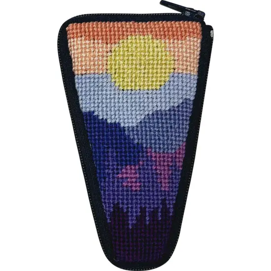Stitch & Zip Scissor Case Needlepoint Kit - Mountain Scene SZ937 Multicolor {1}