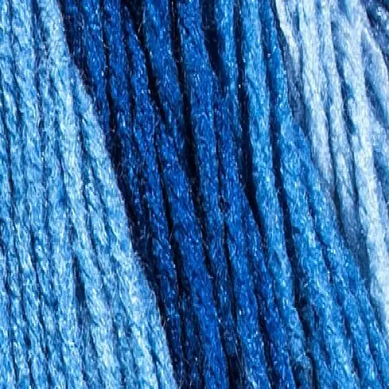 Red Heart Super Saver Jumbo True Blue Ombre Yarn - 2 Pack of 283g/10oz - Acrylic - 4 Medium (Worsted) - 482 Yards - Knitting/Crochet {3}