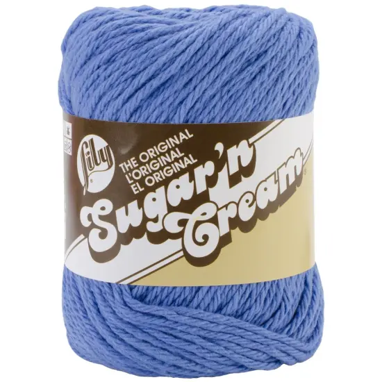 Lily Sugar'N Cream Blueberry Yarn - 6 Pack of 71g/2.5oz - Cotton - 4 Medium (Worsted) - 120 Yards - Knitting/Crochet {2}
